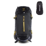Impulse Inverse 65L Travel bag with Rain Cover | Water Resistant | Padded Adjustable Shoulder Straps & Waist Belt | Ideal for Hiking, Camping & Travel Rucksack Backpack- Black |1 Year Warranty
