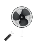 atomberg Renesa 400mm Wall Mount Fan | 5-star rated | Ideal for Home & Office | Silent BLDC Fan | 6 Speeds | 35W | Remote with Oscillation, Timer, Sleep | 2 Years Warranty (Midnight Black)