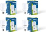 Crompton 50 W Basic Standard B22 LED Bulb(White, Pack of 4)