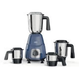 Milton Ascent Mixer Grinder, ISI Certified, Grindstone Blade Technology, 4 Jar, 800 W (22000 RPM), 5 yr motor warranty, 2 yr product warranty I Blue