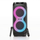 Newly Launched GOVO Goloud 980 with 160W Party Speaker with Wireless Mic, Up to 6 hrs Playtime, TWS Mode, Bluetooth v5.3, AUX Port, & USB (Platinum Black)