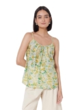 Marks & Spencer Lyocell Rich Printed Cami Top Multicolour