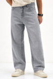 DEYLIGHT Loose Fit Men Grey Jeans