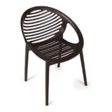 Cello Abacus Chair Set Pack of 6 – Ice Brown | Strong and Durable | Easy to Clean | Chair for Living Room, Bed Room, Kitchen, Office Room, Outdoor | 3 Years Warranty