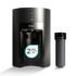 CELLO Duet Set of 4 Pcs Stainless Steel Lunch Box with Bag for Office Use, Black | 2 x 400ml Round, 2 x 400ml Square Steel Containers with Fork & Spoon, Leak Proof Airtight Steel Tiffin Box for Travel
