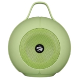 ZEBRONICS Sound POD 30 Portable Bluetooth Speaker, 12 Watts, Upto 8 Hours Playback, Passive Radiator, BTv5.3 | mSD | TWS | Splash Proof, RGB LED, Carry Handle, Deep Bass (Green)