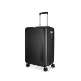 American Tourister Robotech with TSA Lock & 8 Wheel, 55 CM Small Hard PC Cabin Suitcase for Travel/Trolley Bag for Travel/Travel Bag with Double Wheel for Women & Men – Black