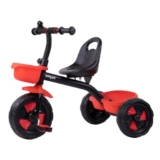 Bumtum Baby Trikes – My First Ride Bold in Red Tricycle | Play N Plug Tricks Cycle for Babies and Kids Sturdy Designs with Storage Box Horn and Guarded Seats, Heavy Wheels | 2-5 Years Kids
