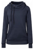 OOMPH! Hoodies Winter Sweater Hoodie for Women Navy Blue