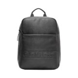Police Premium Laptop Backpack for Men | Stylish Vegan Leather Backpack with Padded Laptop Compartment | Front Utility Pocket & Padded Shoulder Straps | Travel, Office & College Backpack | Black
