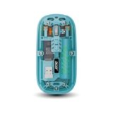 Acer Clearview Wireless Mouse, Dual Mode Bluetooth 5.2 & 2.4GHz, Rechargeable 500mAh Battery, RGB Lighting, 3200 DPI Adjustable, Silent Portable Mouse for Laptop, PC, Mac & Tablet, Green