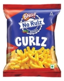 Bingo! Epiken No Rulz Masala Curlz, 80 G/85.4G(weight may vary) Masala Flavoured Super Light & Super Tasty Baked Puffs