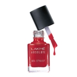 Lakmé Absolute Gel Stylist Nail Color, Scarlet Red, 12 ml