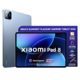 XIAOMI Pad 8 | Flagship Snapdragon 8s Gen 4 |11.2″ 3.2K ImmersiView Display | 12GB, 256GB | Ultra Slim Metal Design | 9200mAh Battery | 68 Bn+ Colours HyperAI | Wi-Fi 7 | Titanium Blue