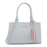 Caprese Shally Women’s Satchel (Grey and Pink)