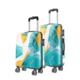 Safari Luma Neo 8 Wheels Set of 2 (Cabin + Medium) Trolley Bags, Hard Case Printed Polycarbonate, 360 Degree Wheeling Carry-on & Check-in Luggage, Suitcase for Travel, Trolley Bags for Travel, Multi