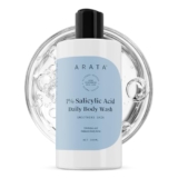 Arata 1% Salicylic Acid Body Wash (300ml) for Bacne, Bumpy & Strawberry Skin | Exfoliates, Cleanses & Smoothens Uneven & Rough Skin | Paraben & SLS Free | Shower Gel For All Skin types