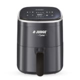 Judge by Prestige InstaAir Digital Air Fryer| 80% less Oil Consumption| 4.0L Capacity| 1250 Watts| Air Fry, Grill, Roast, Bake | Digital Display with 8 Preset Menu| Easy to Clean Frying Basket |Black
