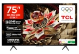 TCL 189 cm (75 inches) 4K UHD Smart QD-Mini LED Google TV 75C72K