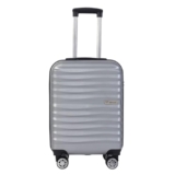 Impulse Transit Polypropylene (PP) Trolley Bag for Travel Small Cabin Check in, Luggage Bag Travel Hard Case with 8 Wheels 360 Degree Wheeling System (Grey, Medium | 65 cm | Medium)
