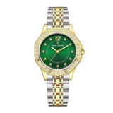 Daniel Hechter Paris Vendome Collection Analog Watch for Women with Crystal Studded Bezel, Crystal Accents and Stainless Steel Strap
