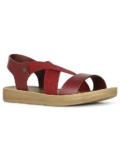 Bata Aerial Sandal Flat Women’s Maroon Sandals – 6 UK (5615906)