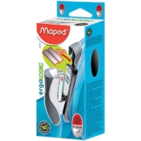 Maped Stapler Ergologic Half 26/6 Black Box (Grey & White), Standard, (352511 5)