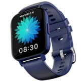 HAMMER Pulse 3.0 1.69″ Calling Smart Watch with SpO2, Blood Oxygen Monitoring, Continuous Heart Rate, Full Touch & Multiple Watch Faces (Blue)