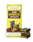 Dryfruit Mart Dubai Kunafa Chocolate Bar, Filled With Crunchy Pistachio Kunafa, 90g (1 Pack)