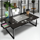 hevenq Wood Portable Laptop Table(Finish Color – black, DIY(Do-It-Yourself))