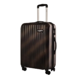 Luggero – Film Classic Light-Weight & Durable Polycarbonate Brush Gold Unisex Hard Luggage| Small- 51cm |8 Smooth Spinner TPV Wheels | Outer Combi Lock| Trolley Bag