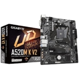 GIGABYTE A520M K V2 (Rev. 1.0) Micro-ATX Motherboard – AMD AM4, DDR4 (5100 MHz OC), PCIe 3.0 x4 M.2, GbE LAN, HDMI + D-Sub, Smart Fan 5