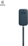 Apple Pouch for iPhone 12 Pro Max(Baltic Blue, Leather)