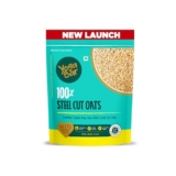 Yogabar Steel Cut Oats 750g | 100% Whole Grain, Gluten-Free, High Fiber, Non-GMO, Protein-Rich, No Sugar Added
