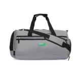 United Colors of Benetton Cleo 31L Duffle Bag – Grey | Water-Resistant | Gym Bag with Dedicated Shoe Pocket | Multiple Carrying Options & 1-Year Warranty