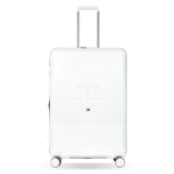 Tommy Hilfiger Mid-Size Luggage Patrick – Off White | Check-in Trolley Bag with TSA Lock | 360° Spinner Wheels | Telescopic Handle |Hardshell Polycarbonate Suitcase |Water Resistance |74L Capacity