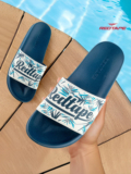 RED TAPE Women Slides(Navy, White , 4)