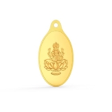 Joyalukkas 24K (999) Purity Gold Coin Pendant | Yellow Color | Lakshmi Design (2Gram).