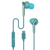 Zebronics Type-C Wired Earphones, in-Line MIC, Deep Bass, 1.2m Cable, 10mm Neodymium Driver, Light Weight, in-Ear Design, Compatible with Mobile, Tablet, Laptop (Bro C, Green)