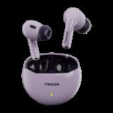 TRIGGR Rizz with 40H Playback, Spherical Design, 13mm Drivers, Rich Bass, Fast Charging Bluetooth(Onyx Lilac, True Wireless)