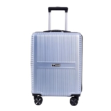 Impulse Urban Polycarbonate (PC) Trolley Bag for Travel Large Cabin Check in, Luggage Bag Travel Hard Case with 8 Wheels 360 Degree Wheeling System (Silver, Large)