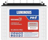 LUMINOUS 48 Months Warranty Tubular Inverter Battery(200 Ah, RC 25000 PRO)