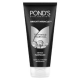 POND’S Pure Detox Face Wash 200 g|| Daily Exfoliating & Brightening Cleanser|| Deep Cleans Oily Skin – With Activated Charcoal for Fresh|| Glowing Skin