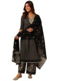 Libas Printed Cotton Blend Straight Kurta Set for Women | daily wear suit