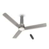 Havells 1200mm Elio Prime BLDC Ceiling Fan | Remote Controlled, High Air Delivery Fan | 5 Star Rated, Upto 60% Energy Saving, 2+1* Year Warranty | (Pack of 1, Slate Mist) Grey
