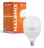 Halonix 30W B22 Base LED Bulb – Cool Daylight (6500k) | Energy Efficient | Surge Protection up to 4KV | Rated Life 15000 Hrs | for Home & Office |Pack of 1| Higher wattage led bulb.