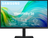 Samsung ViewFinity S6 68.4 cm (27 inch) Quad HD LED Backlit IPS Panel 300nits, 2K Monitor, Ports-HDMIX2,DP,Headphone, Height-Tilt-Pivot Adjustable Stand Monitor (LS27F610EAWXXL)(Response Time: 5 ms, 100 Hz Refresh Rate)