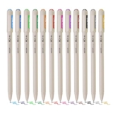Hauser XO Multicolor Gel Pen with Hard Box Case | Sleek Body & Minimalistic Design | Matt Finish | Ultra Durable Tip | Set Of 12 Bright Ink Colors