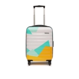 YAYAVAR Mexico Textured Polycarbonate Hard-Sided Luggage Bag – 84L | Large Check-in Trolley with 4 Spinner Wheels, Number Lock, Scratch Resistant, Water Resistant (Turquoise, 65cm, Medium)