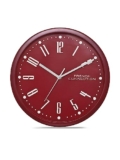 French Connection Stylish Analog Wall Clock for Home Hall Living Bedroom Kitchen with Maroon Dial – Size: 12 Inches – FCWC03-B